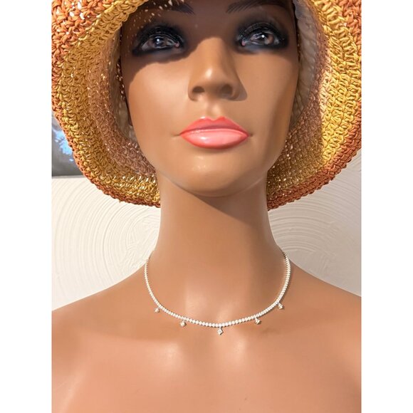 Pandora Sparkling Drop Collier Tennis Necklace - Picture 8 of 9